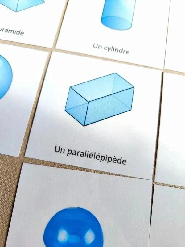 Nomenclatuurkaarten van geometrische vaste lichamen – photo 3